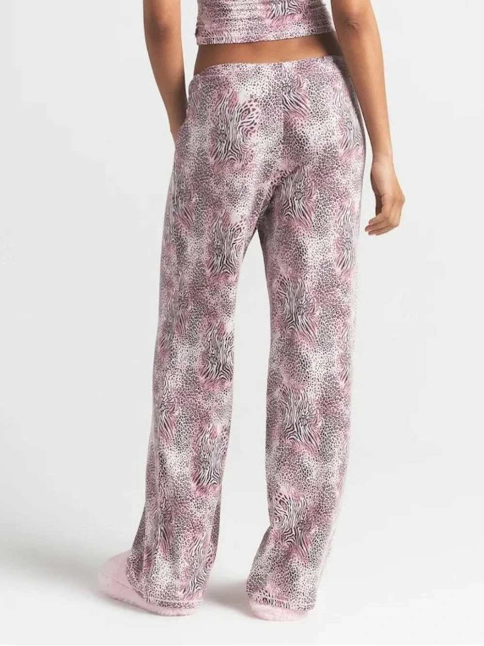 Skims Sleep Straight Leg Pant Bloom Mini Multi Animal